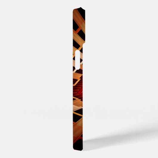 3Dファンタジーネットワークモダンフラクタル図形デザイン Case-Mate iPhoneケース (裏面 / 右)