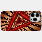 3Dファンタジーネットワークモダンフラクタル図形デザイン Case-Mate iPhoneケース (裏面 (横))