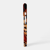 3Dファンタジーネットワークモダンフラクタル図形デザイン iPhone 16ケース (左側面)