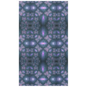 3Dフラクタルアートパターンターコイズ紫ピンク テーブルクロス (正面)