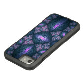3Dフラクタルアートパターンターコイズ紫ピンク Case-Mate iPhoneケース (ボトム)