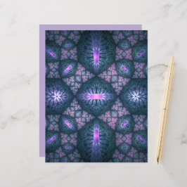 3Dフラクタルアート抽象芸術パターンブルーパープルピンク