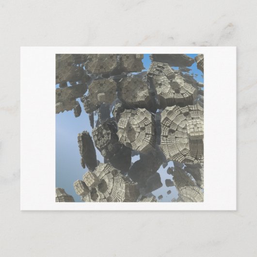 3Dフラクタル画像はがき ポストカード (正面)