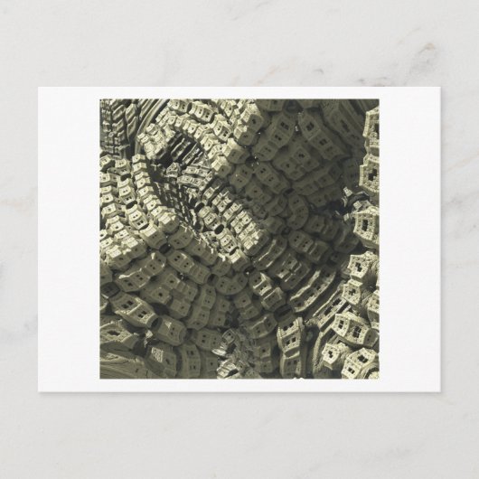 3Dフラクタル画像はがき ポストカード (正面)