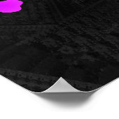 3Dフラクタル背景を持つ紫色のフラクタル ポスター (角)