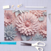 3Dフラワーシリーズデザイン1 薄葉紙 (クラフト)