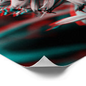 3Dフラワー熱狂するズ ポスター (角)