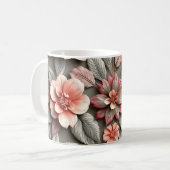 3Dフラワー コーヒーマグカップ (正面左)