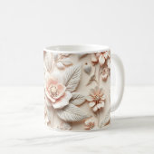 3Dフラワー コーヒーマグカップ (正面右)
