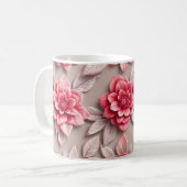 3Dフラワー コーヒーマグカップ (正面左)