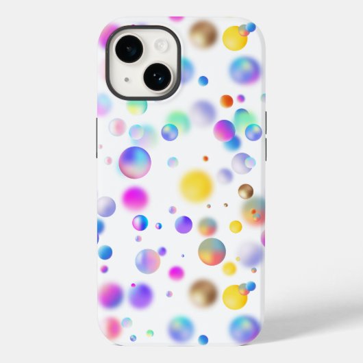 3Dフローティングボールパターン。BGなし Case-Mate iPhoneケース (裏面)