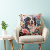 3Dフローラファンタジーベルネーズマウンテンドッグバーズビュー クッション (椅子)