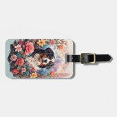 3Dフローラファンタジーベルネーズマウンテンドッグバーズビュー ラゲッジタグ (正面横)
