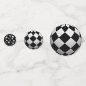 3Dブラックボールとホワイトボール コンフェッティ (裏面)