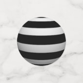 3Dブラックボールとホワイトボール コンフェッティ (スモール正面)