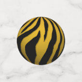 3Dブラック&金ゴールドボール紙吹雪 コンフェッティ (スモール正面)