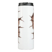 3Dブルドッグのひび割れ穴 タンブラー (裏面)