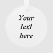 3dブルークリスマスジンジャーブレッドハウス オーナメント (裏面)