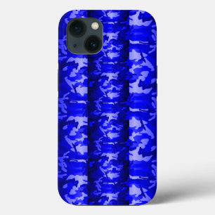 3Dブルースタイリッシュウッドランド迷彩柄 iPhone 13ケース