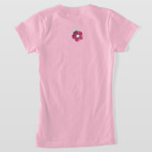 3Dブルーミングフラワーサークルブーケ紙 Tシャツ (レイダウン裏面)