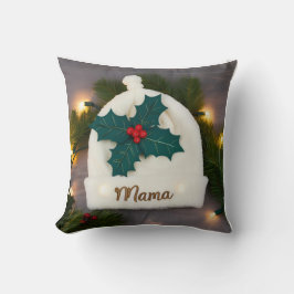 3Dプラッシュハット、ホリー、微妙なママ クッション