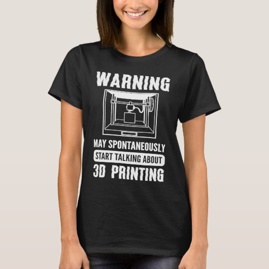 3Dプリンター 3Dプリンター Tシャツ (正面)