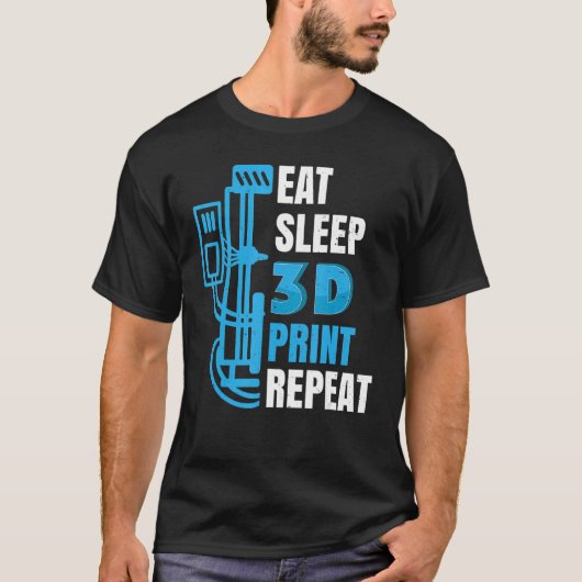 3Dプリンタ3D印刷Model Builders 3Dプリント Tシャツ (正面)