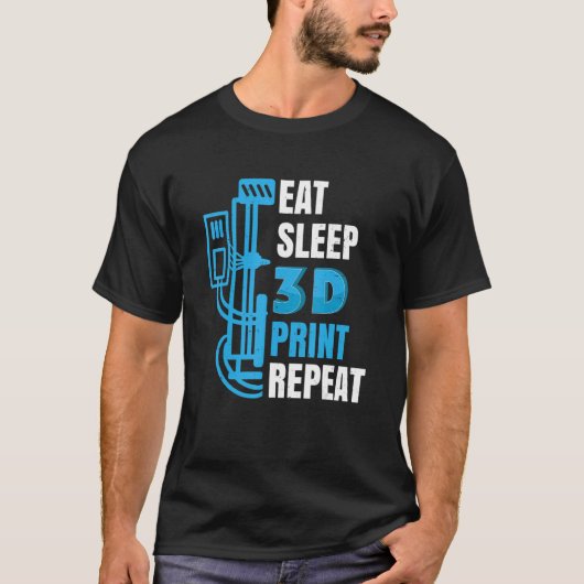 3Dプリンタ3D印刷Model Builders 3Dプリント Tシャツ (正面)