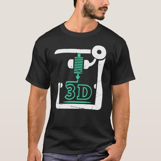 3dプリンタCnc Gコード3dプリンタ Tシャツ (正面)