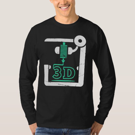3dプリンタCnc Gコード3dプリンタ Tシャツ (正面)