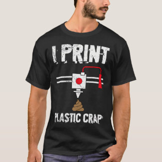 3Dプリントを愛する人へ プラスチックグッズ 3Dプリント クール Tシャツ