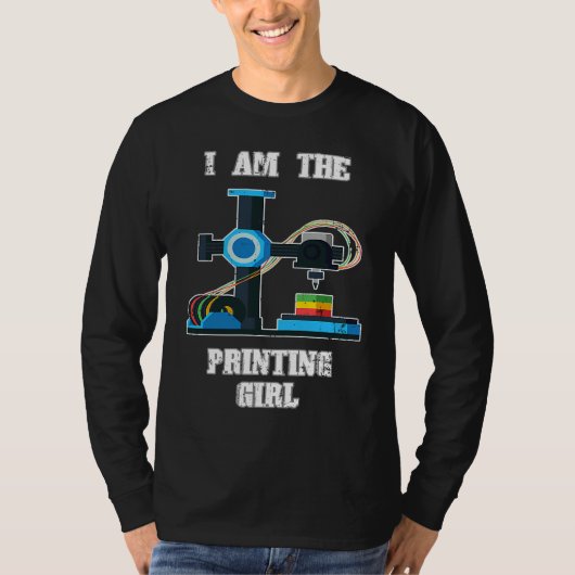 3Dプリントガールのための3Dプリンターウェア Tシャツ (正面)