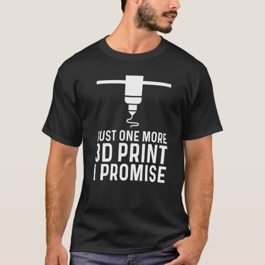 3Dプリントデザインメンズ3Dプリンターファン Tシャツ (正面)