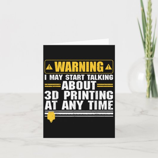 3Dプリントデザイン メンズ レディース 3Dプリント 3D印刷 カード (正面)