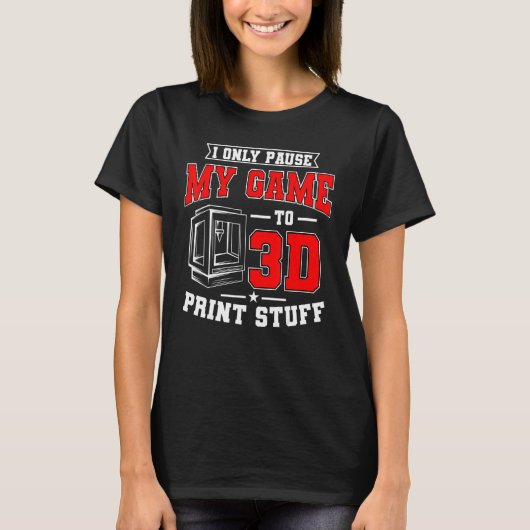 3dプリントデジタル3dプリンタゲーマープリント機 tシャツ (正面)