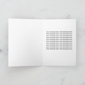 3Dペーパーアートの木々と川のハッピーファーザーズデー カード (内部)