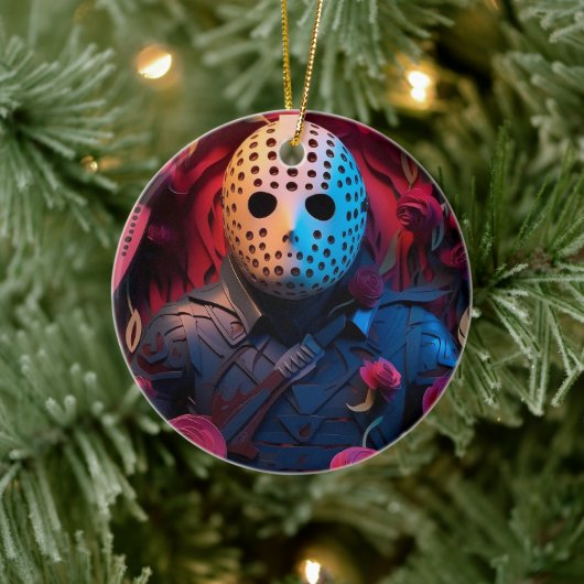 3Dホラークリスマス セラミックオーナメント (ツリー)