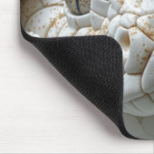 3Dホワイトキングコブラスネークポートレートマウスパッド マウスパッド (コーナー)