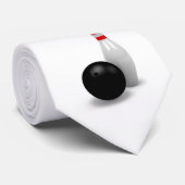 3Dボーリングピンとボール ネクタイ (ロール)