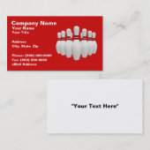 3Dボーリング・ピン(赤いBGで) 名刺 (正面/裏面)