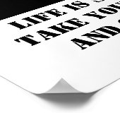 3Dポスター時間をかけて速実在く ポスター (角)