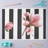 3Dマグノリアピンクフラワーデクページティッシュペーパー 薄葉紙 (クラフト)