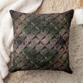 3Dマスを背景Tの打ちガラスと混ぜる クッション (ブランケット)