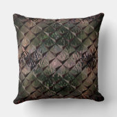 3Dマスを背景Tの打ちガラスと混ぜる クッション (裏面)