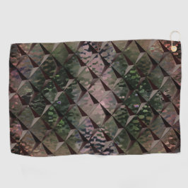 3Dマスを背景Tの打ちガラスと混ぜる ゴルフタオル