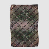 3Dマスを背景Tの打ちガラスと混ぜる ゴルフタオル (正面)