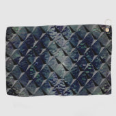 3Dマスを背景Tの打ちガラスと混ぜる ゴルフタオル (横)