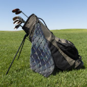 3Dマスを背景Tの打ちガラスと混ぜる ゴルフタオル (グリーン)