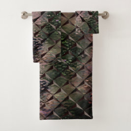 3Dマスを背景Tの打ちガラスと混ぜる バスタオルセット