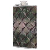 3Dマスを背景Tの打ちガラスと混ぜる フラスク (左)